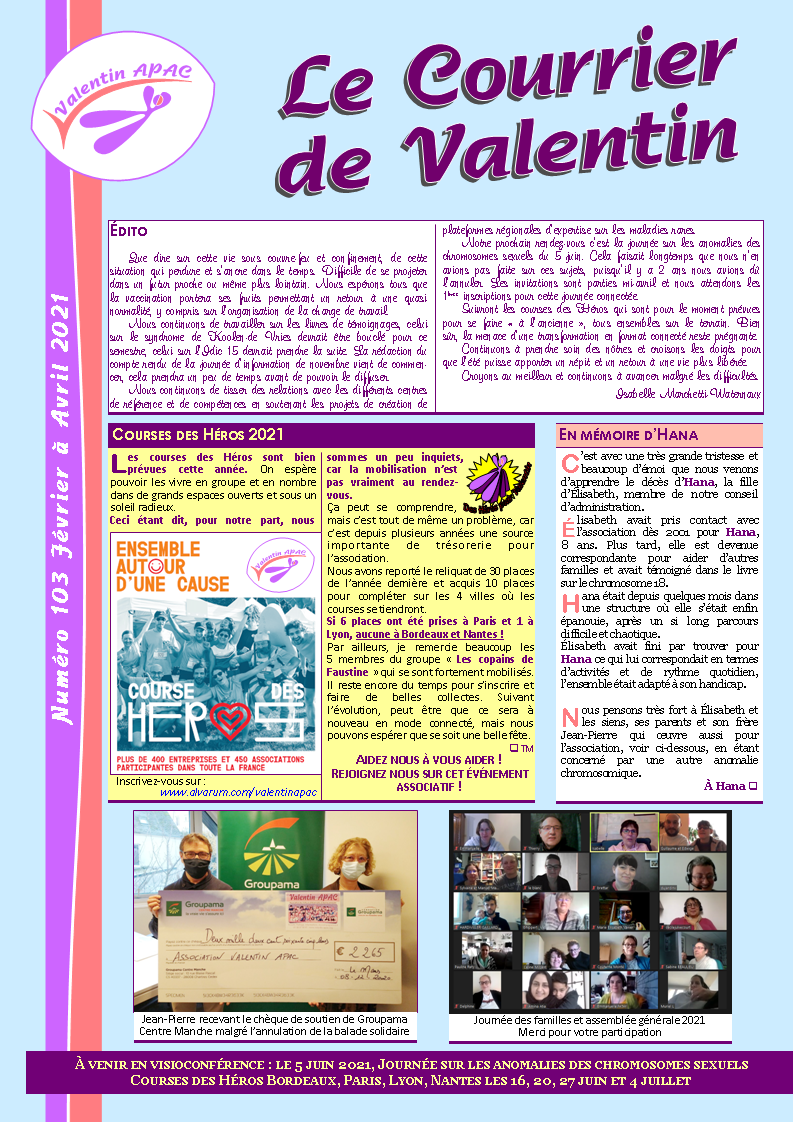 Le courrier de Valentin