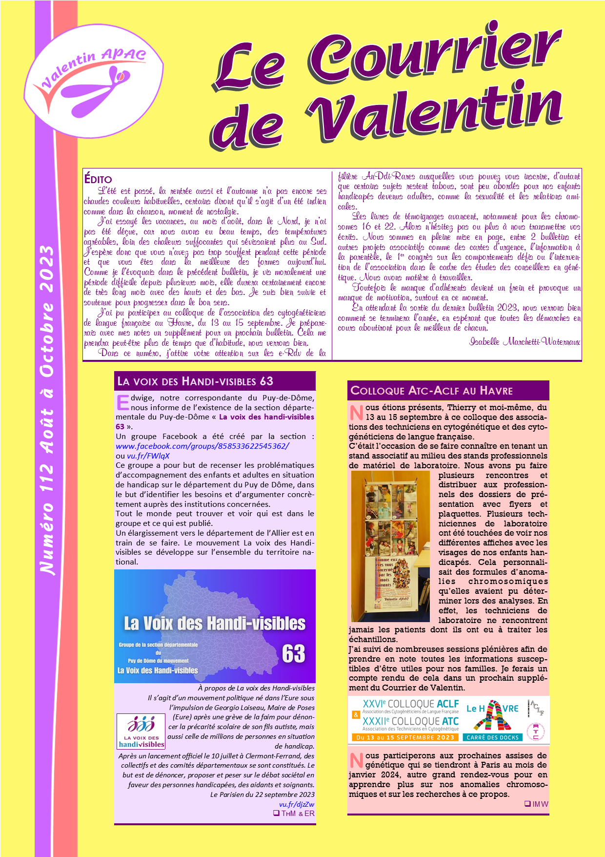 Le courrier de Valentin