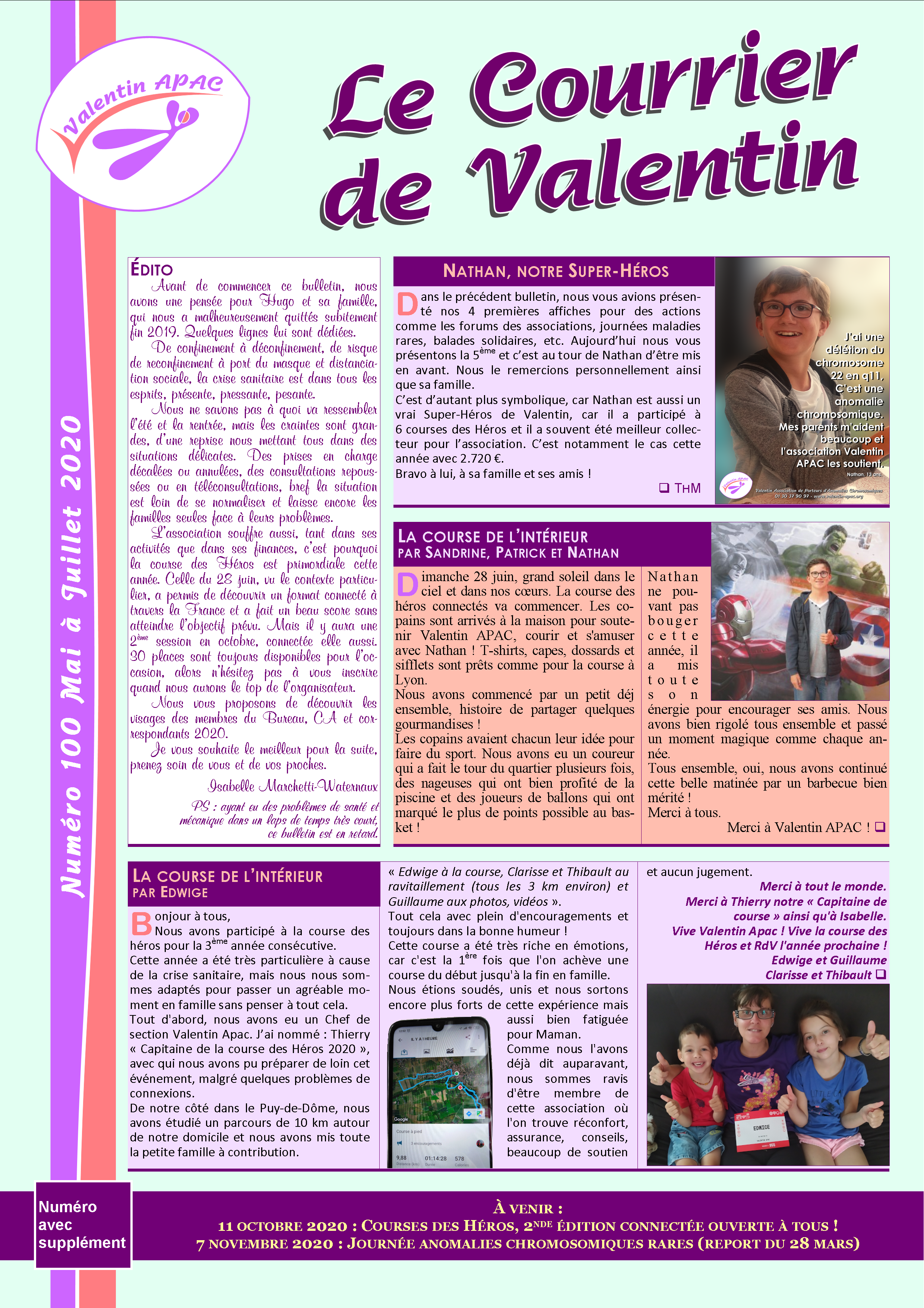 Le courrier de Valentin